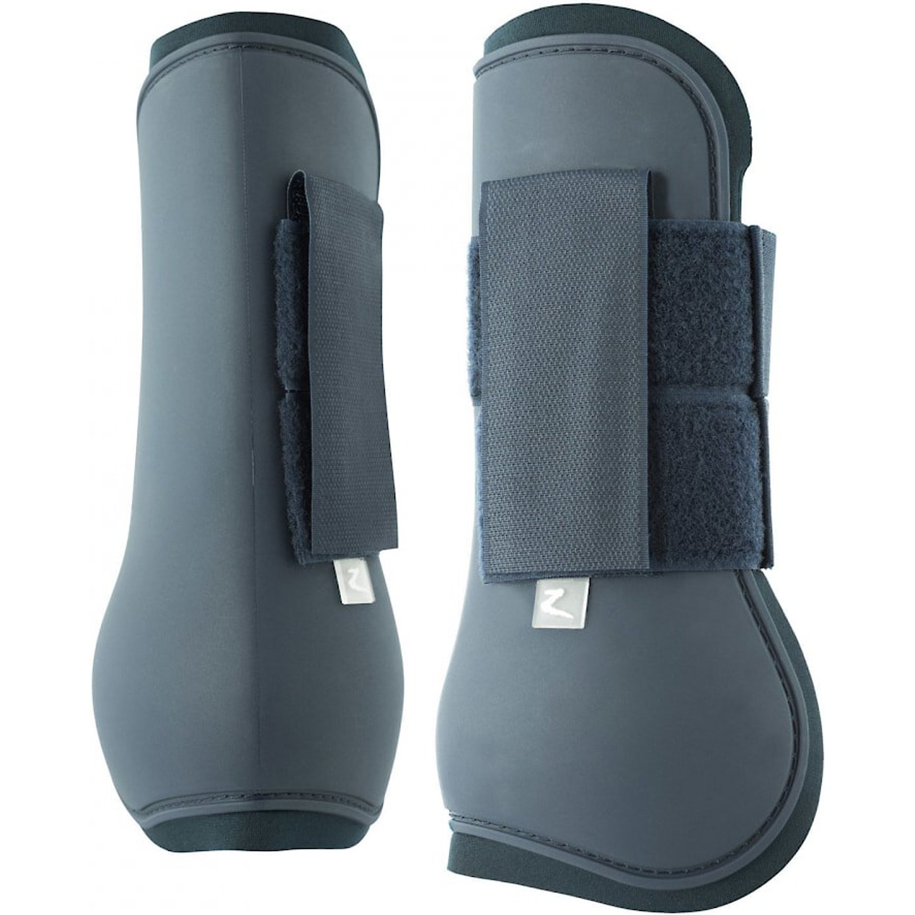 Horze Chicago Tendon Open Front Horse Boots, 2 count, Dark Dark Blue, Horse