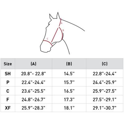 Show full view: Horze Howard Horse Halter, Black, Cob slide 4 of 5