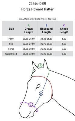 Show full view: Horze Howard Horse Halter, Dark Brown, Pony slide 2 of 2