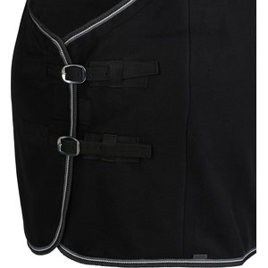 Horze Kiel Fleece Horse Cooler, Black, 75-in