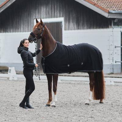 Show full view: Horze Kiel Fleece Horse Cooler, Black, 84-in slide 3 of 10