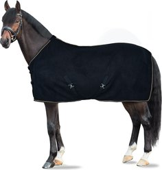 Horze Kiel Fleece Horse Cooler, Dark Navy, 66-in slide 1 of 9
