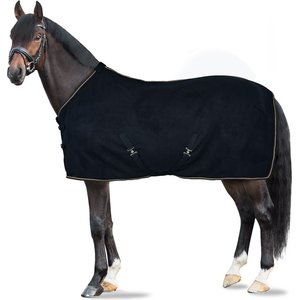 Horze Kiel Fleece Horse Cooler, Dark Navy, 84-in