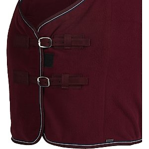 Horze Kiel Fleece Horse Cooler, Dark Red, 75-in