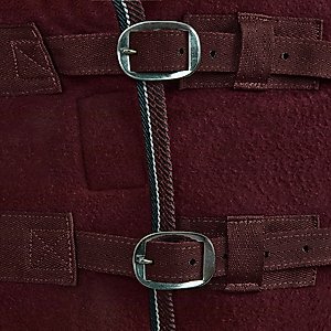 Horze Kiel Fleece Horse Cooler, Dark Red, 75-in