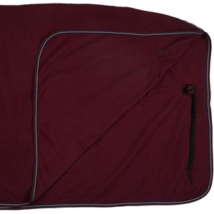 Horze Kiel Fleece Horse Cooler, Dark Red, 78-in