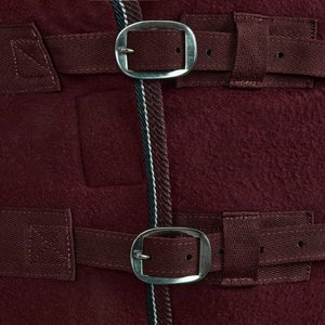 Horze Kiel Fleece Horse Cooler, Dark Red, 78-in