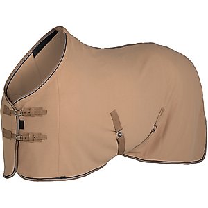 Horze Kiel Fleece Horse Cooler, Tan, 75-in