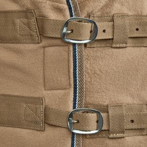 Horze Kiel Fleece Horse Cooler, Tan, 75-in