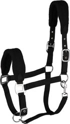 Horze Kiel Horse Halter with Fleece, Black, Cob