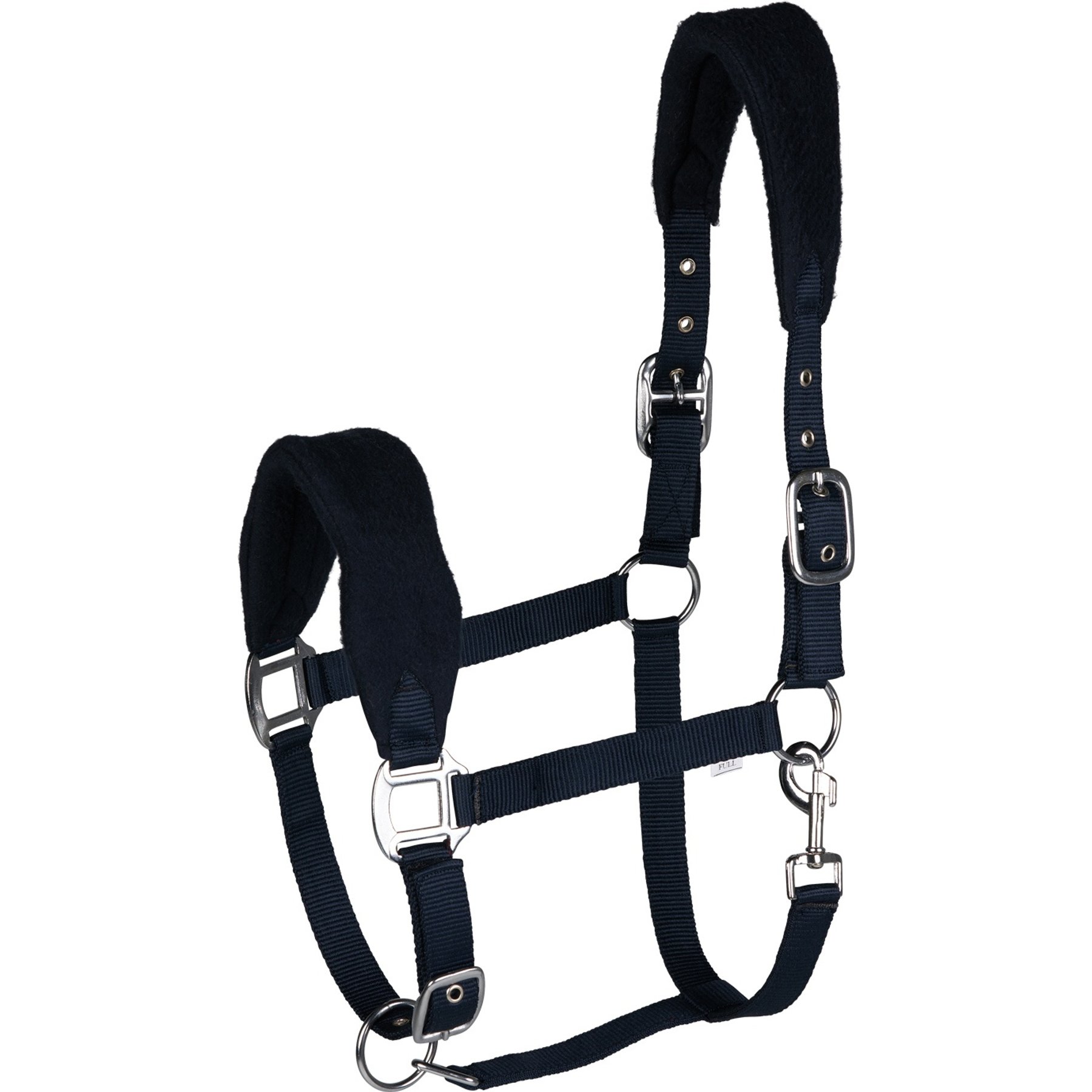 Horze Kiel Horse Halter with Fleece, Dark Navy, Horse