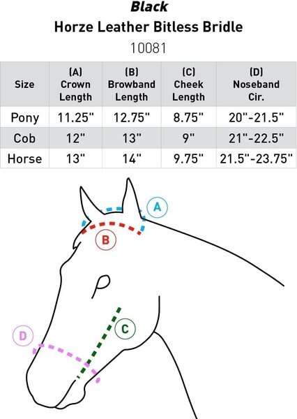 10081 Horze Bitless Bridle main image 0