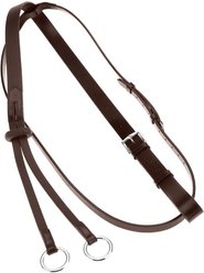 Horze Leather Running Martingale, Dark Brown, Cob