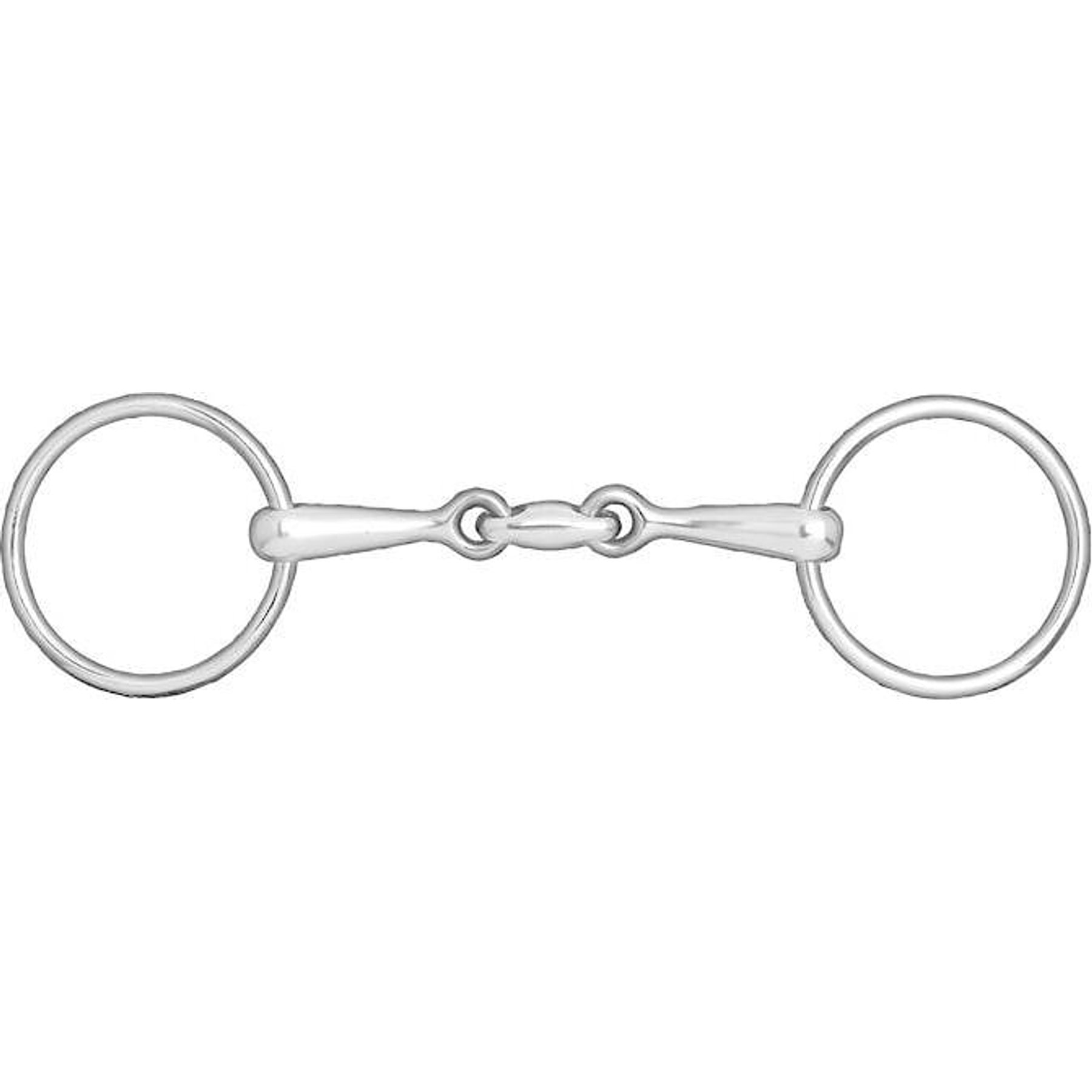 Horze Lozenge Link Loose Ring Snaffle Horse Bit, 5.75, Steel