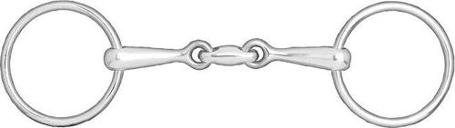 Show full view: Horze Lozenge Link Loose Ring Snaffle Horse Bit, 5.75, Steel slide 1 of 2