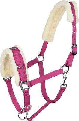 Show full view: Horze Lunging Cavesson Horse Bridle, Raspberry Pink, Horse slide 1 of 3