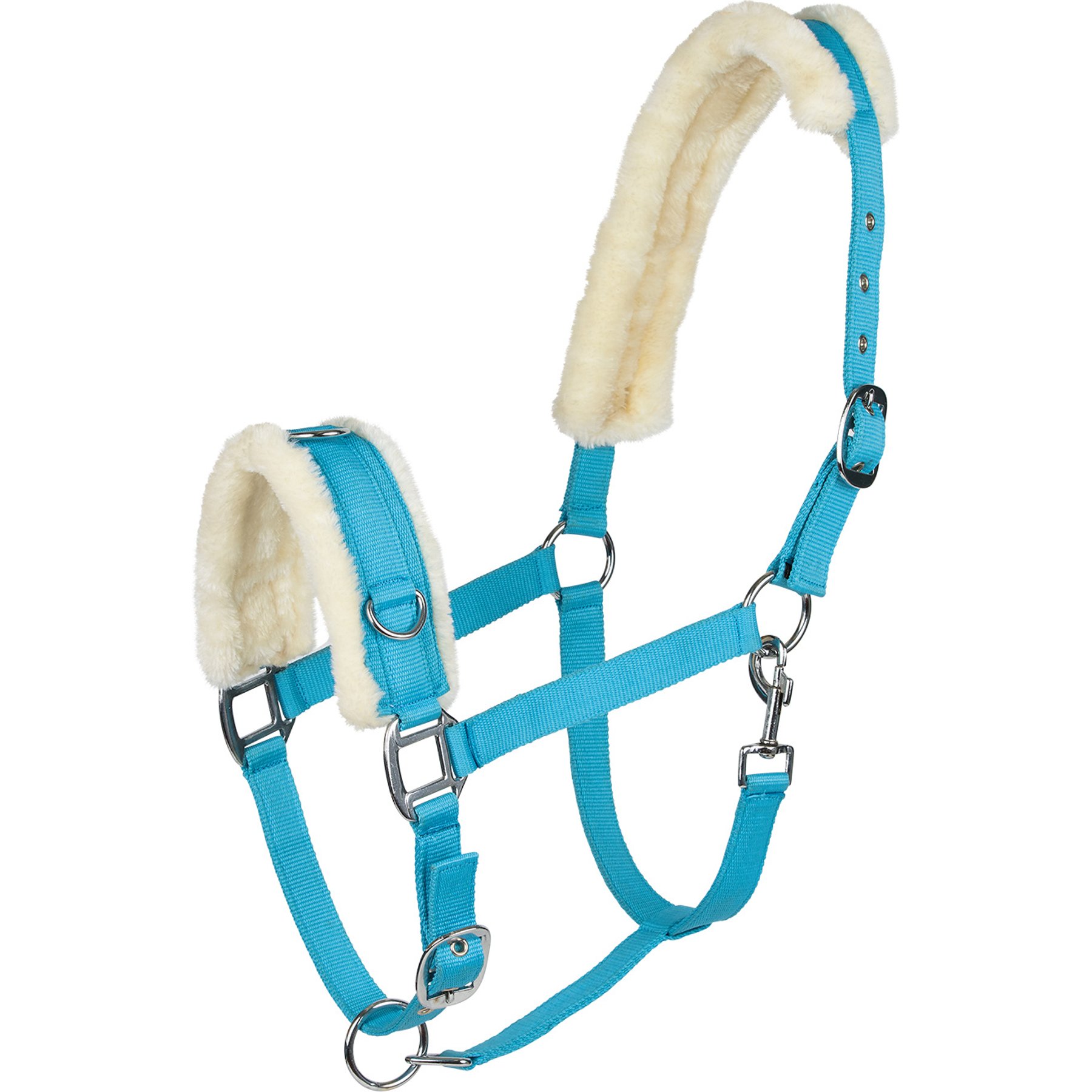 Horze Lunging Cavesson Horse Bridle, True Blue, Horse