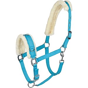 Horze Lunging Cavesson Horse Bridle, True Blue, Horse