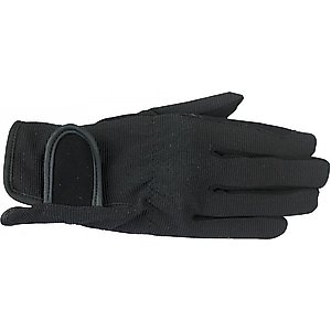 Horze Multi-Stretch Horse Riding Gloves, Black, Small