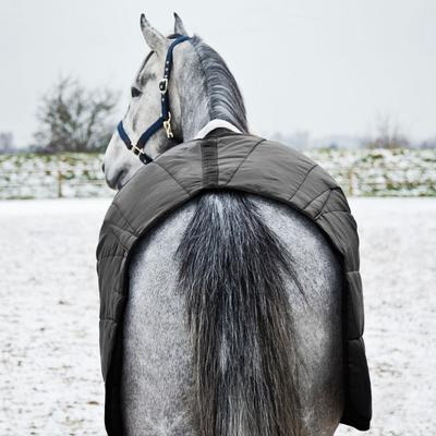 Show full view: Horze Nevada Medium Weight 200-g Horse Stable Blanket, Black, 75-in slide 7 of 10