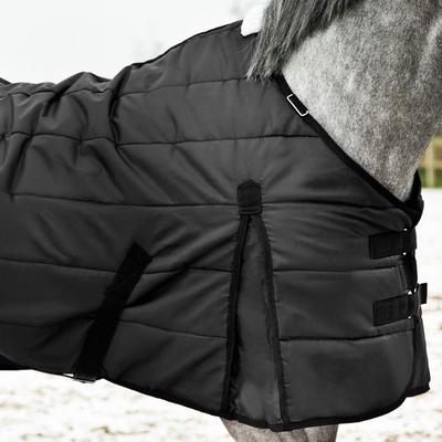 Show full view: Horze Nevada Medium Weight 200-g Horse Stable Blanket, Black, 75-in slide 8 of 10