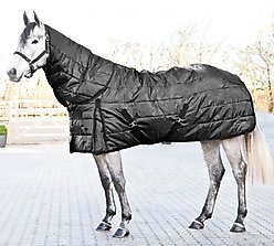 Horze Nevada Medium Weight 200-g Horse Stable Blanket, Black, 84-in slide 2 of 9