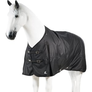 Horze Nevada Medium Weight Turnout Horse Blanket, Black, 78-in