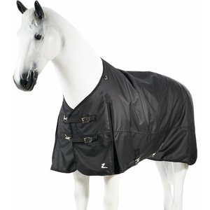 Horze Nevada Medium Weight Turnout Horse Blanket, Black, 84-in