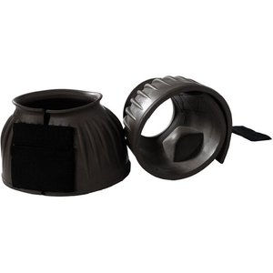 Horze No Turn Heavy Duty Bell Horse Boots, 2 count, Black, X-Large