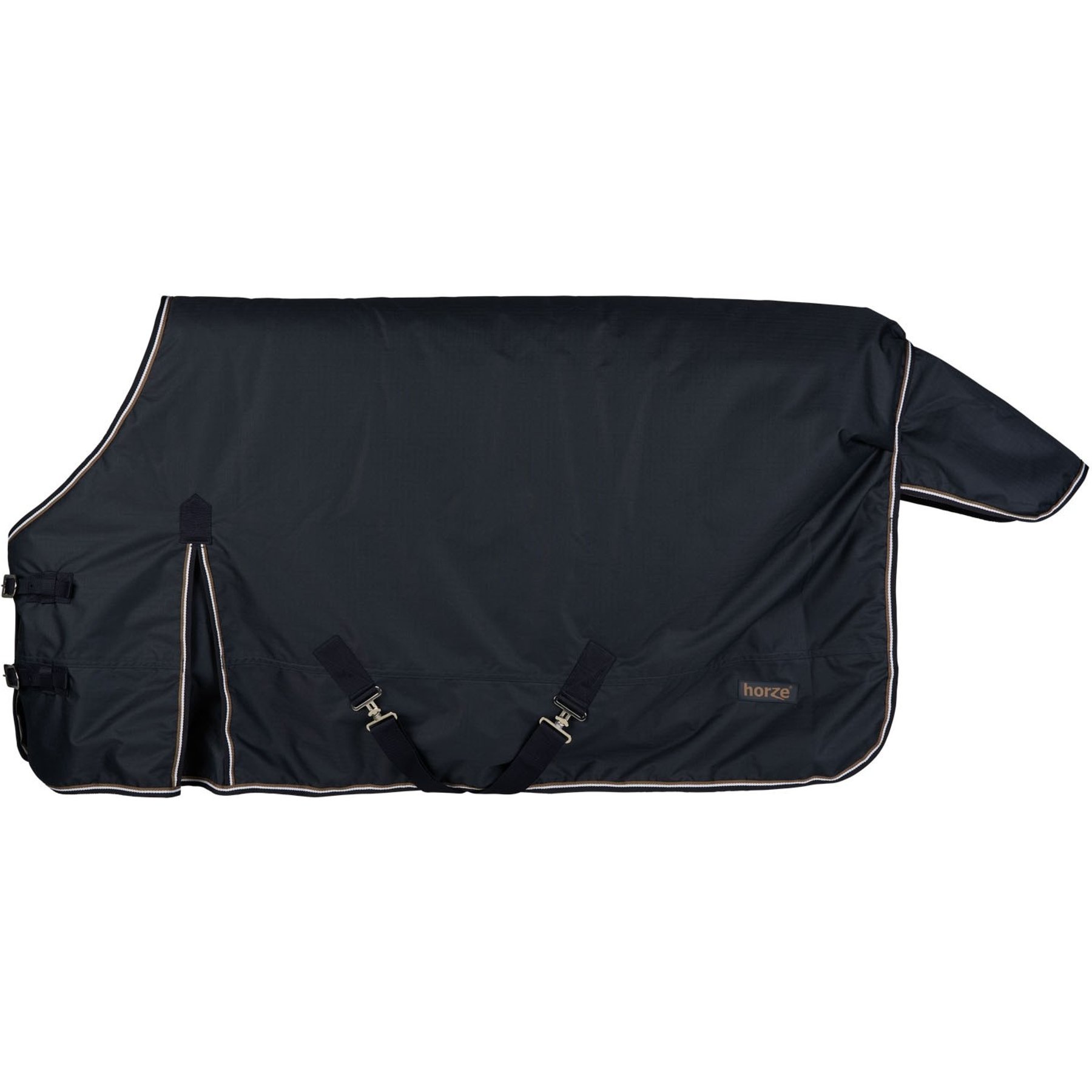 Horze Pony Glasgow Heavyweight 300-g Horse Turnout Blanket, Dark Blue, 49-in