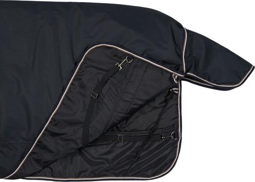 Show full view: Horze Pony Glasgow Heavyweight 300-g Horse Turnout Blanket, Dark Blue, 49-in slide 2 of 3