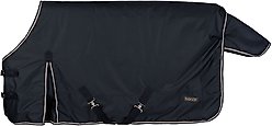 Horze Pony Glasgow Heavyweight 300-g Horse Turnout Blanket, Dark Blue, 63-in