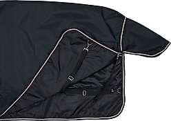 Horze Pony Glasgow Lightweight 100-g Horse Turnout Blanket, Dark Blue, 49-in slide 2 of 3