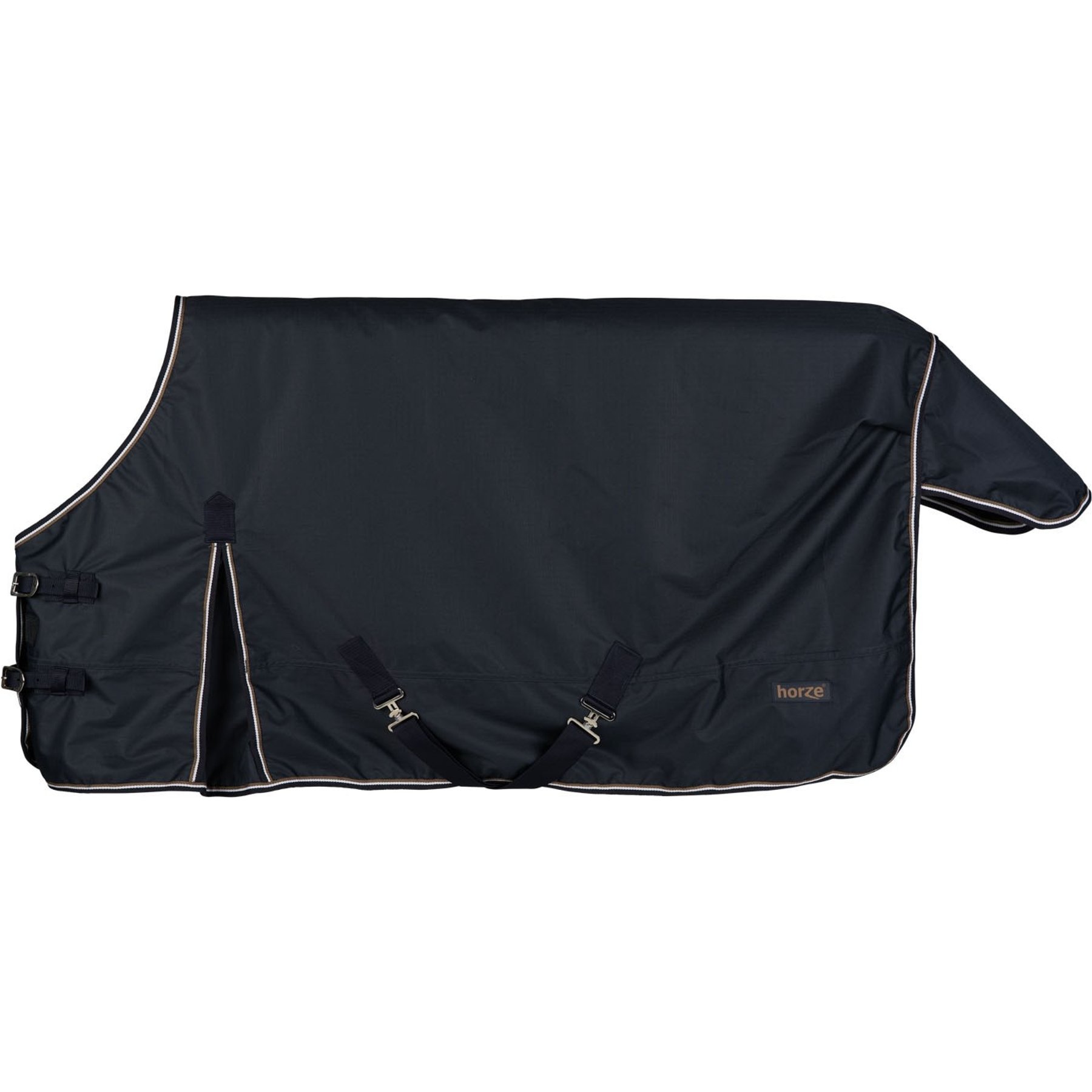 Horze Pony Glasgow Lightweight 100-g Horse Turnout Blanket, Dark Blue, 56-in