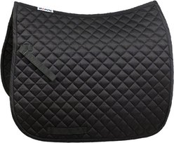 Horze Prinze Dressage Saddle Pad, Black, Horse