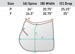 Horze Prinze Dressage Saddle Pad, Black, Horse slide 2 of 2