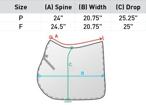 Show full view: Horze Prinze Dressage Saddle Pad, White/White, Horse slide 2 of 2