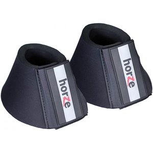 Horze Pro Horse Bell Boots, Black, Small