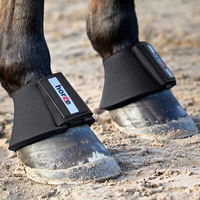 Show full view: Horze Pro Horse Bell Boots, Black, Small slide 2 of 11