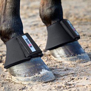 Horze Pro Bell Horse Boots, Black, X-Large