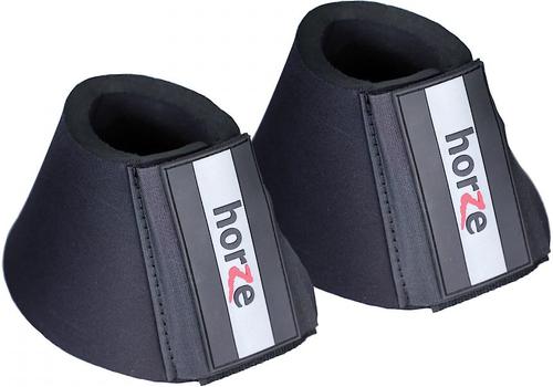 Show full view: Horze Pro Horse Bell Boots, Black, XX-Large slide 1 of 11