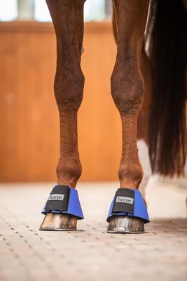 Show full view: Horze Pro Horse Bell Boots, Blue, X-Large slide 8 of 10