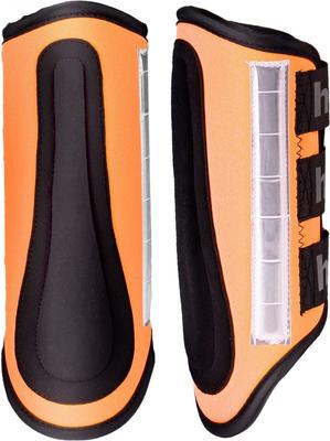 Show full view: Horze Reflective Horse Boots, 2 count, Orange, Large slide 1 of 6