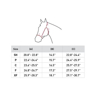 Show full view: Horze Reflective Horse Halter, Orange, Pony slide 2 of 2