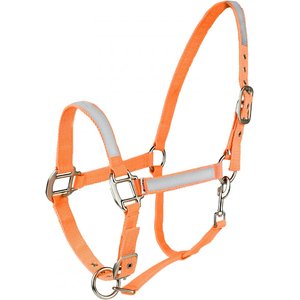 Horze Reflective Horse Halter, Orange, Shetland