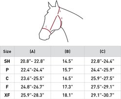 Horze Reflective Horse Halter, Orange, Warmblood slide 2 of 2