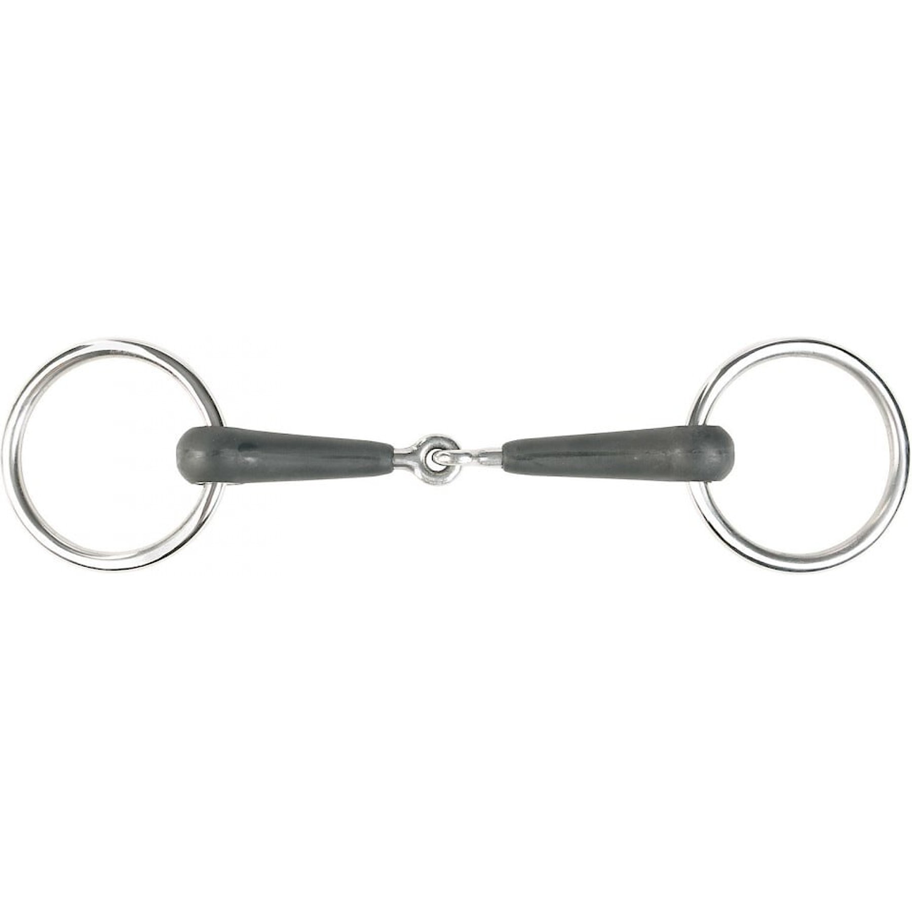 Horze Rubber Loose Ring Snaffle Horse Bit, 3.75