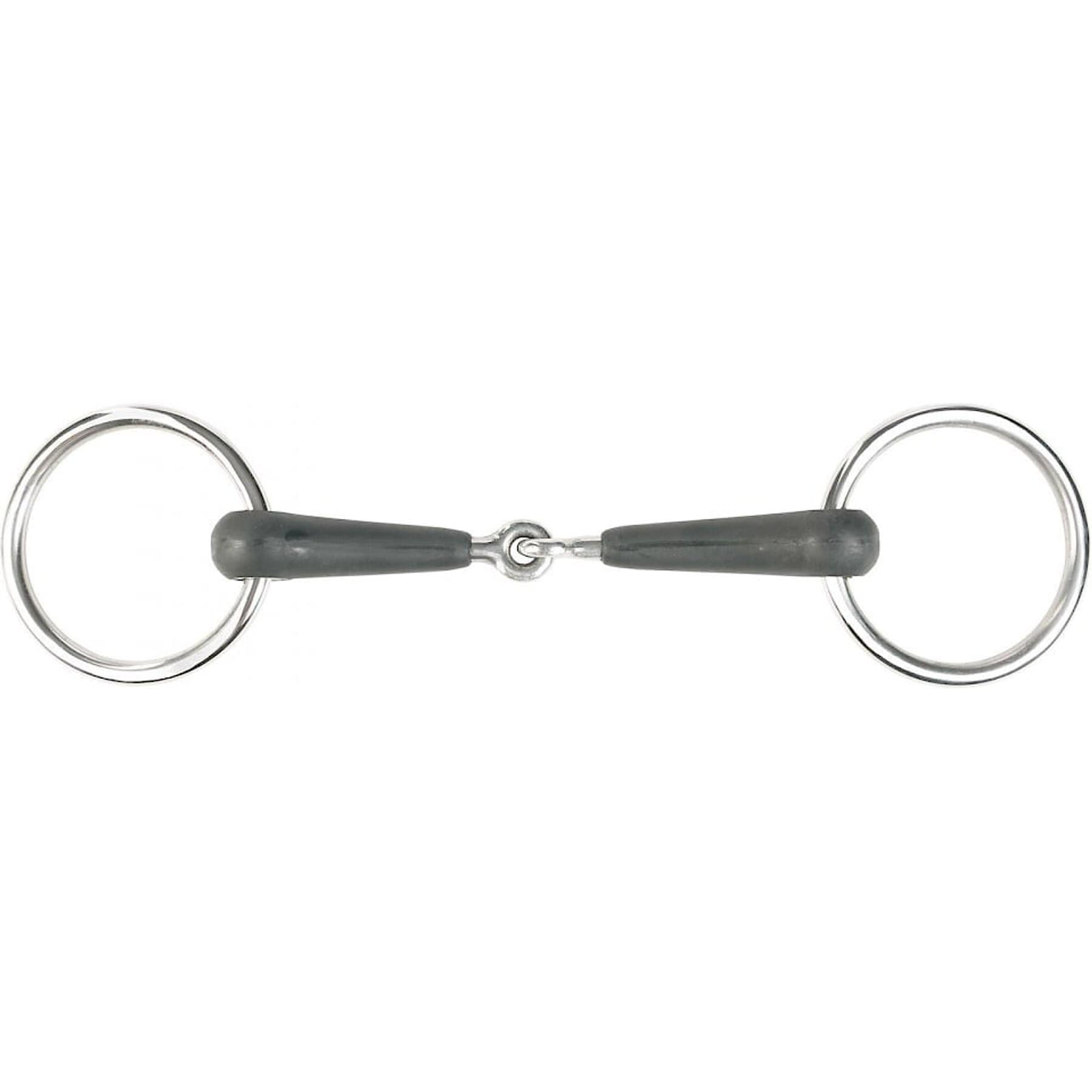 Horze Rubber Loose Ring Snaffle Horse Bit, 4