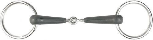 Show full view: Horze Rubber Loose Ring Snaffle Horse Bit, 4 slide 1 of 2