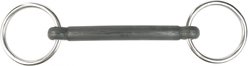 Horze Rubber Mullen Mouth Loose Ring Snaffle Horse Bit, 4.5